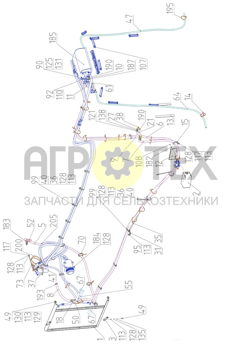 Чертеж Установка климатической системы (181.06.35.000-01)